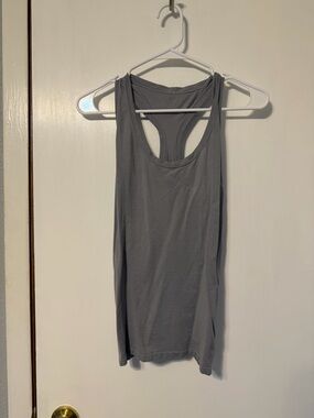 Fabletics Gray Racerback Tank Top